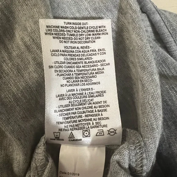 Jessica Simpson Mandala Graphic Tank Top Gray Sz L - Picture 6 of 6